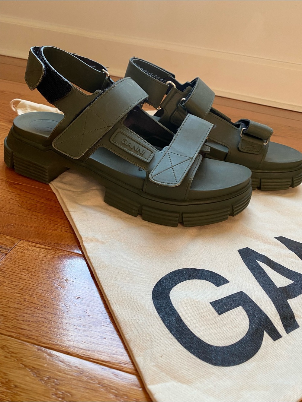Ganni Recycled Rubber Chunky Platform | Kalamata | EU 41